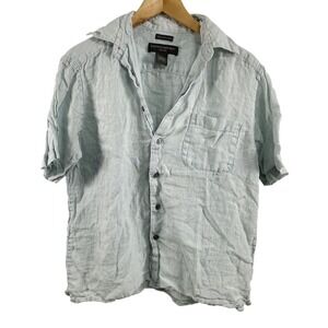 Vtg Banana Republic Shirt Mens Small Irish Linen Relaxed Casual Lightweight